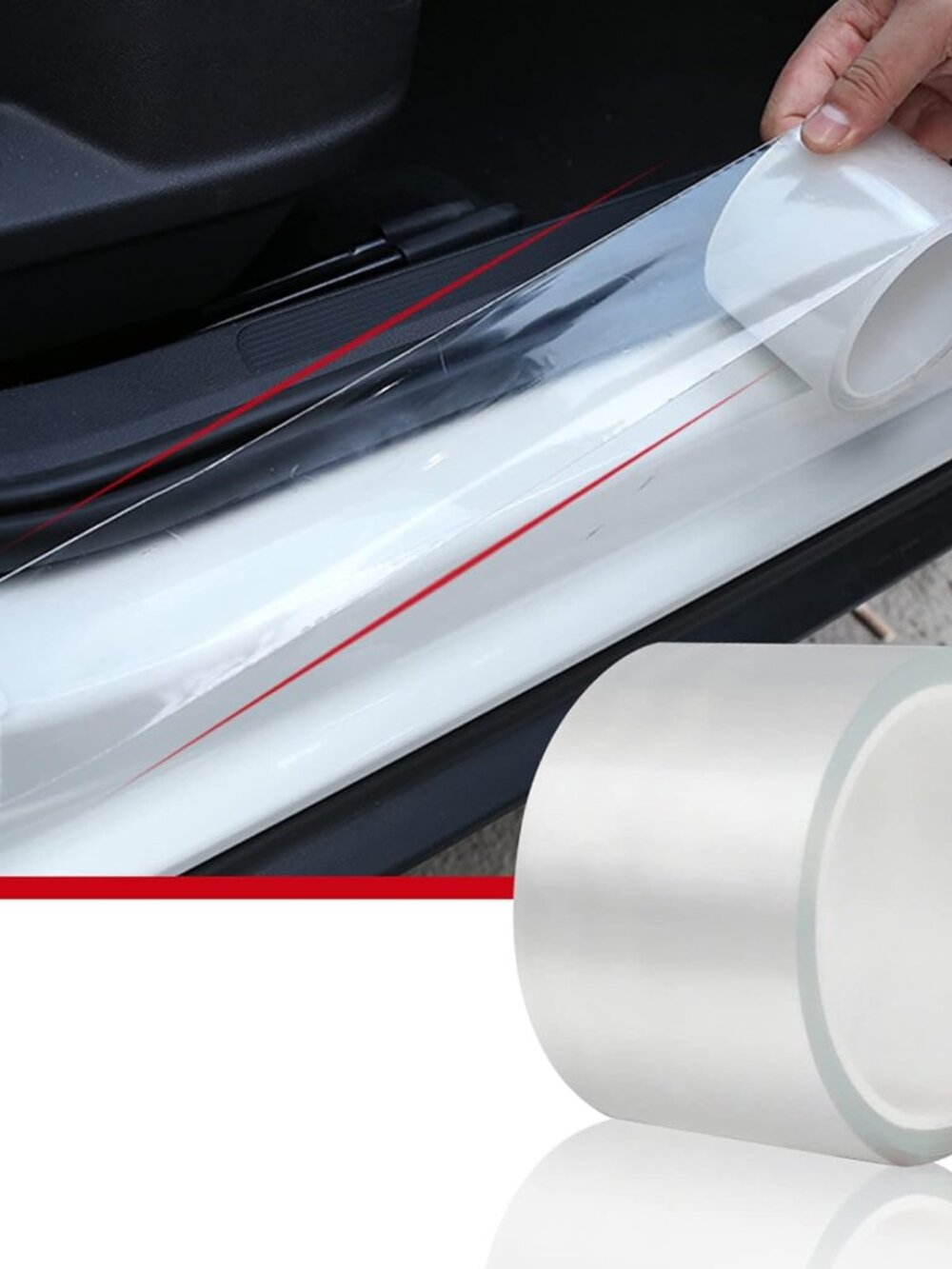 Universal Car Door Edge Protector, Clear Sill Guard Film with Anti-Collision Pro